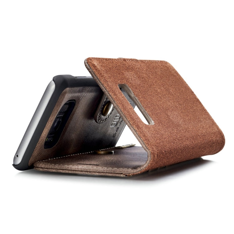DG.MING for Galaxy S8+ / G955 Crazy Horse Texture Horizontal Flip Detachable Magnetic Protective Case with Holder & Card Slots & Wallet, Galaxy S8+