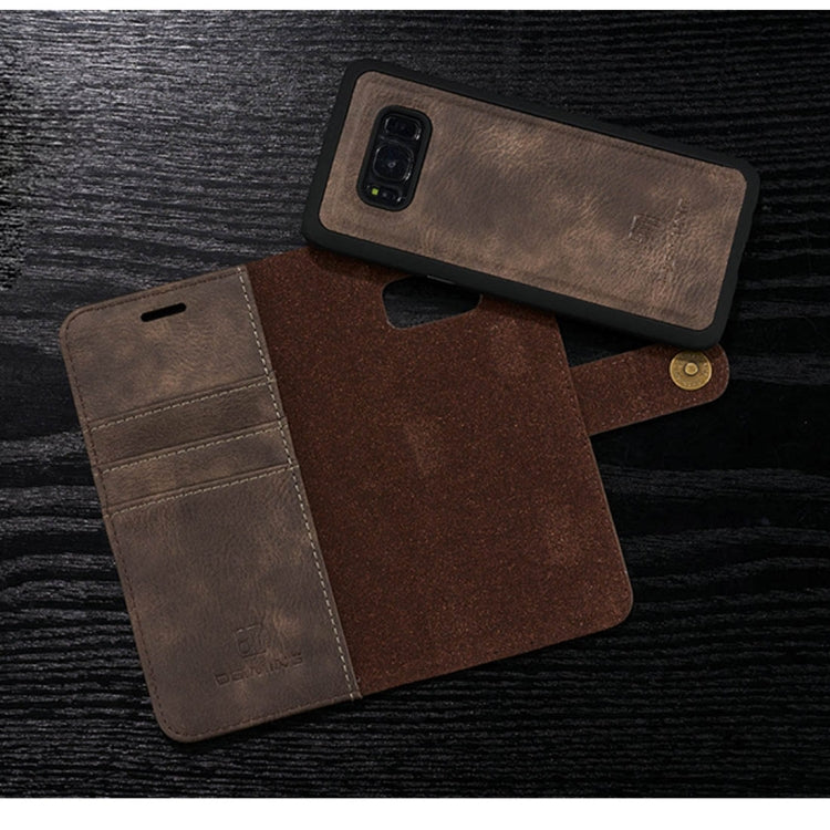 DG.MING for Galaxy S8+ / G955 Crazy Horse Texture Horizontal Flip Detachable Magnetic Protective Case with Holder & Card Slots & Wallet, Galaxy S8+
