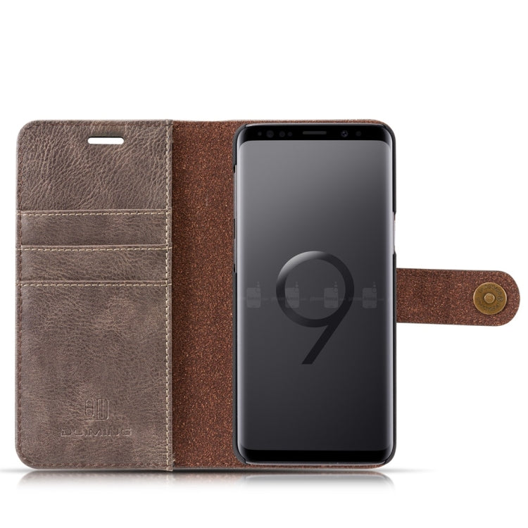 DG.MING for Galaxy S9 Crazy Horse Texture Horizontal Flip Detachable Magnetic Protective Case with Holder & Card Slots & Wallet, Galaxy S9