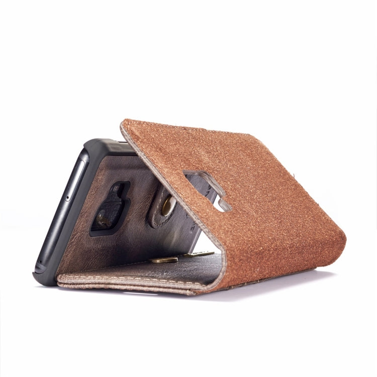 DG.MING for Galaxy S9 Crazy Horse Texture Horizontal Flip Detachable Magnetic Protective Case with Holder & Card Slots & Wallet, Galaxy S9