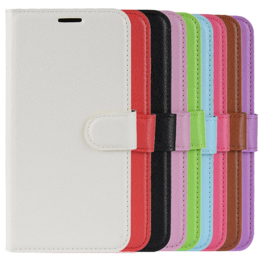 For Galaxy A6+ 2018 Litchi Texture Horizontal Flip Leather Case with Holder & Card Slots & Wallet