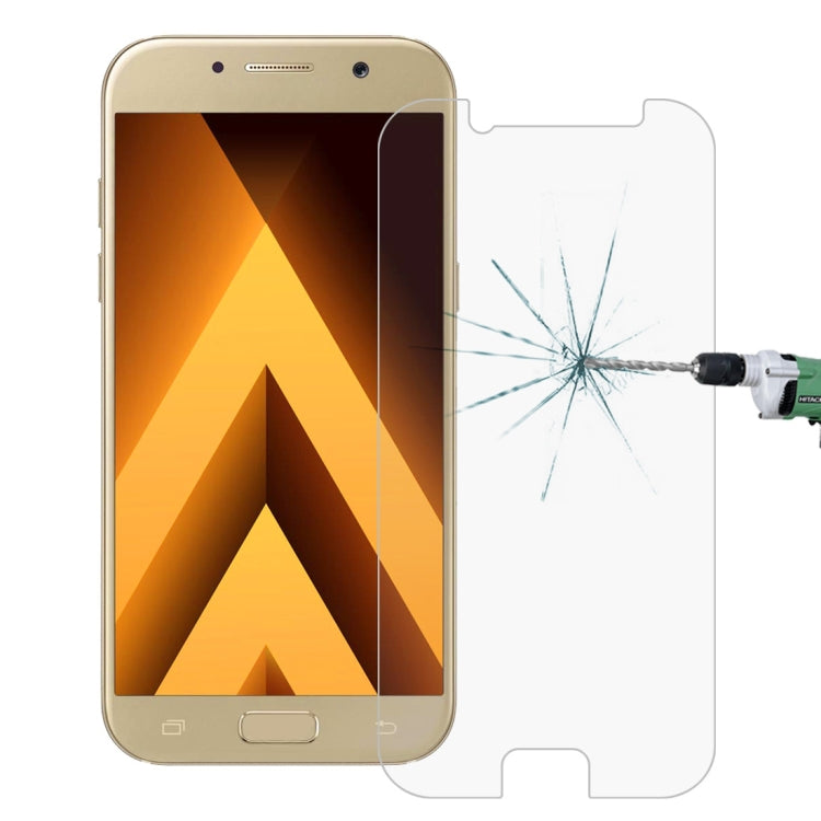 For Galaxy A3 (2017) / A320 0.26mm 9H Surface Hardness 2.5D Explosion-proof Tempered Glass Non-full Screen Film, For Galaxy A3 (2017) / A320