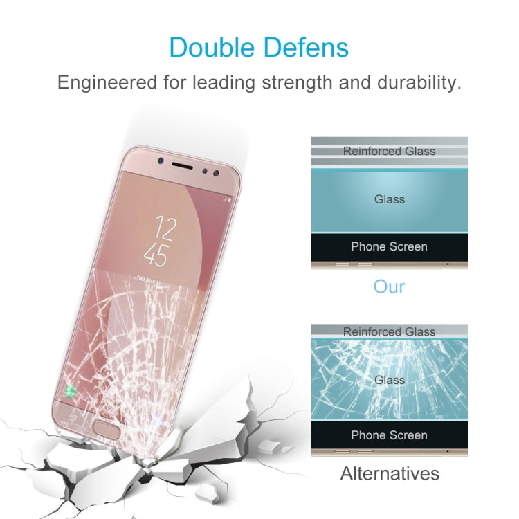 0.26mm 9H 2.5D Arc Edge Tempered Glass Film for Galaxy J7 Pro / J730, For Galaxy J7 Pro / J730