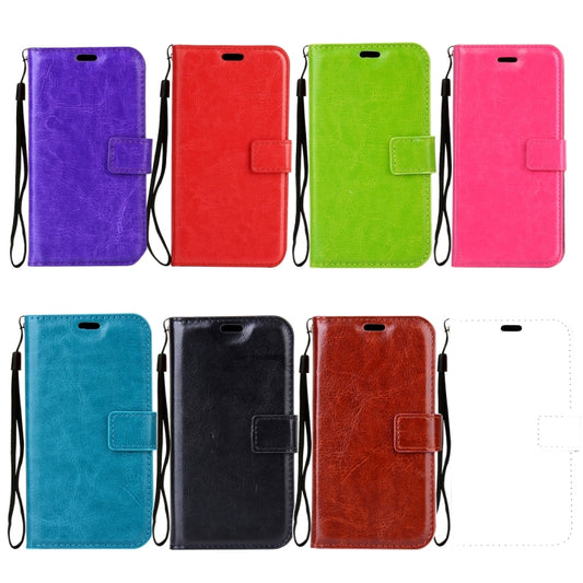 For Galaxy A3 (2017) / A320 Crazy Horse Texture Horizontal Flip PU Leather Case with Holder & Card Slots & Wallet & Photo Frame & Lanyard & Magnetic Buckle