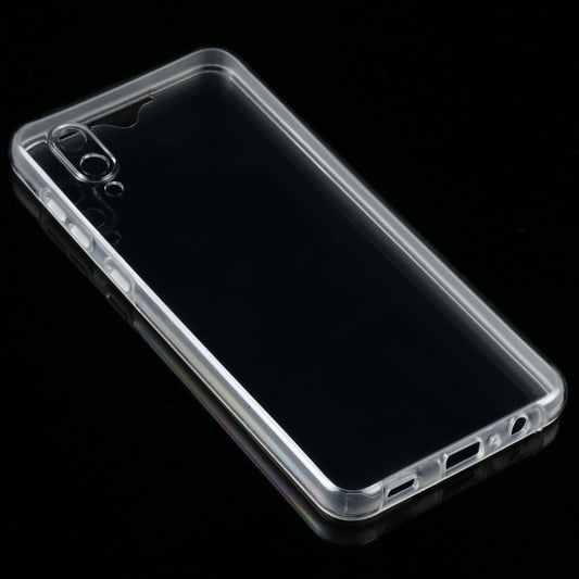 For Samsung Galaxy A02 PC+TPU Ultra-Thin Double-Sided All-Inclusive Transparent Mobile Phone Case
