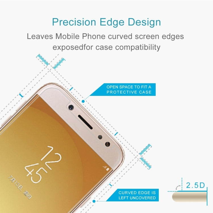 1 PCS For Galaxy J7 (2017) (EU Version) 0.26mm 9H Surface Hardness 2.5D Explosion-proof Non-full Screen Tempered Glass Screen Film, For Galaxy J7 (2017) (EU Version) (1 PC)