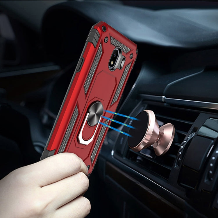 Sergeant Armor Shockproof TPU + PC Protective Case for Galaxy J4 2018, with 360 Degree Rotation Holder