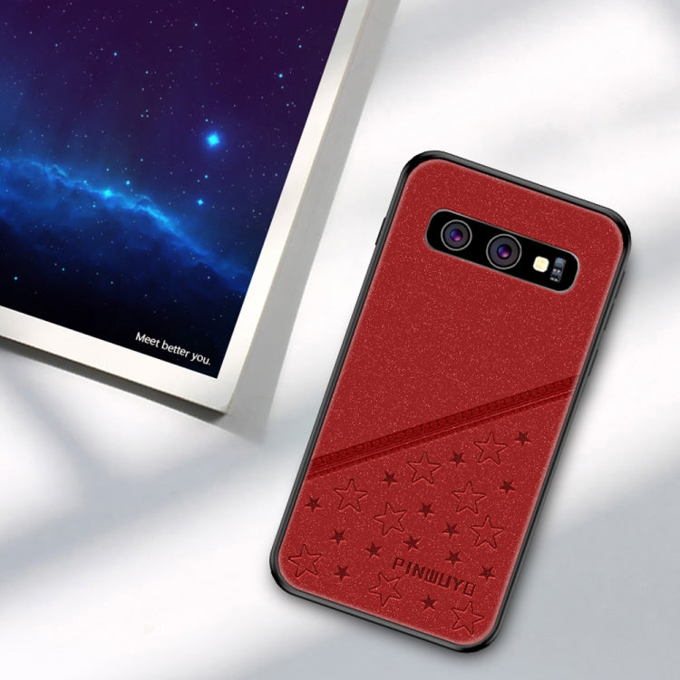 PINWUYO Full Coverage Waterproof Shockproof PC+TPU+PU Case for Galaxy S10, For Galaxy S10