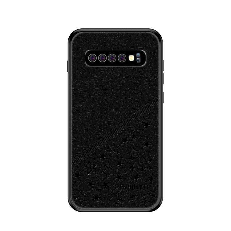 PINWUYO Full Coverage Waterproof Shockproof PC+TPU+PU Case for Galaxy S10+, For Galaxy S10+