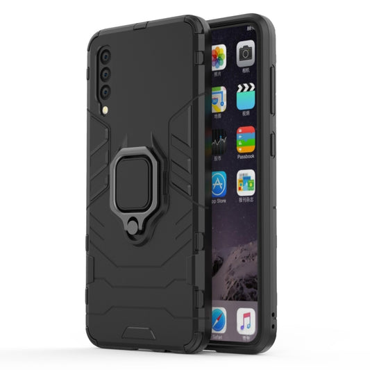 Shockproof PC + TPU Protective Case for Galaxy A50, with Magnetic Ring Holder