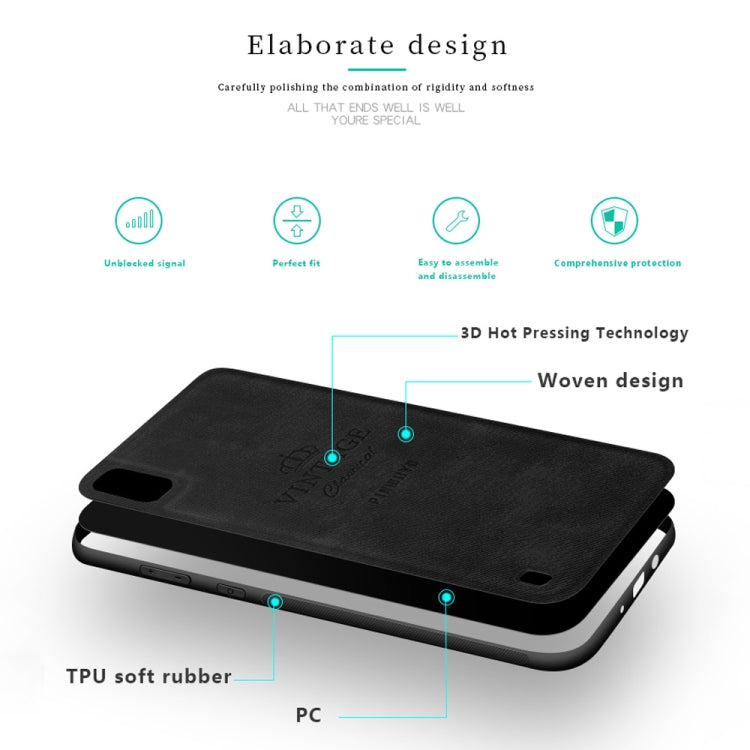PINWUYO Shockproof Waterproof Full Coverage PC + TPU + Skin Protective Case for Galaxy A10, For Galaxy A10