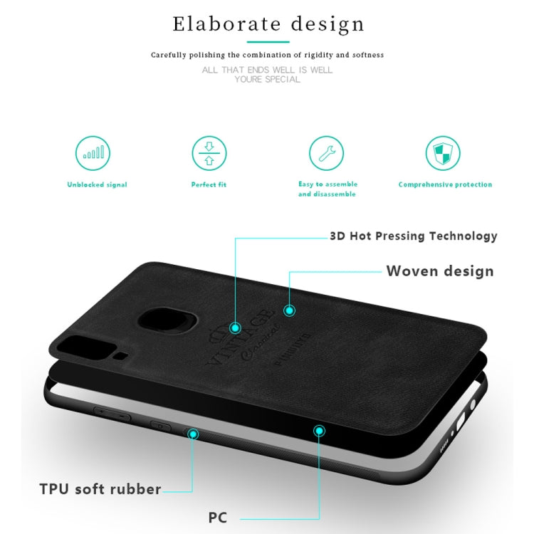 PINWUYO Shockproof Waterproof Full Coverage PC + TPU + Skin Protective Case for Galaxy A40, For Galaxy A40