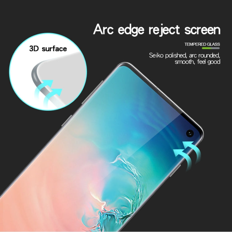 MOFI 9H 3D Curved Heat Bending Full Screen Tempered Glass Film for Galaxy S10, Galaxy S10