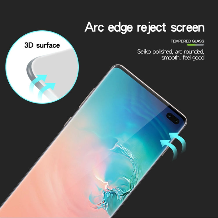 MOFI 9H 3D Curved Heat Bending Full Screen Tempered Glass Film for Galaxy S10+, Galaxy S10+