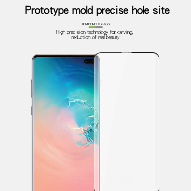 MOFI 9H 3D Curved Heat Bending Full Screen Tempered Glass Film for Galaxy S10+, Galaxy S10+