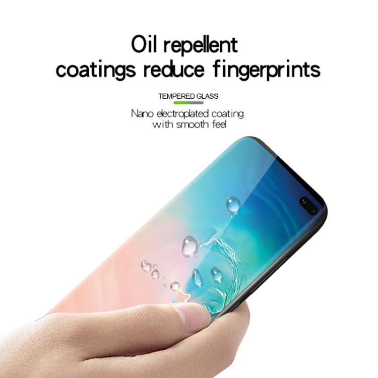 MOFI 9H 3D Curved Heat Bending Full Screen Tempered Glass Film for Galaxy S10+, Galaxy S10+