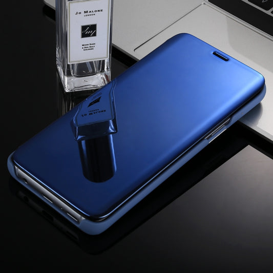 For Galaxy S9+ Electroplating Mirror Horizontal Flip Leather Case with Holder