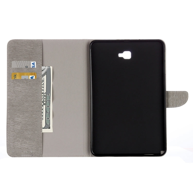 For Galaxy Tab A 10.1 (2016) / P580 Simple Style Horizontal Flip Leather Case with Holder & Card Slots & Wallet