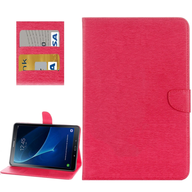 For Galaxy Tab A 10.1 (2016) / P580 Simple Style Horizontal Flip Leather Case with Holder & Card Slots & Wallet