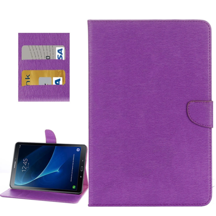 For Galaxy Tab A 10.1 (2016) / P580 Simple Style Horizontal Flip Leather Case with Holder & Card Slots & Wallet