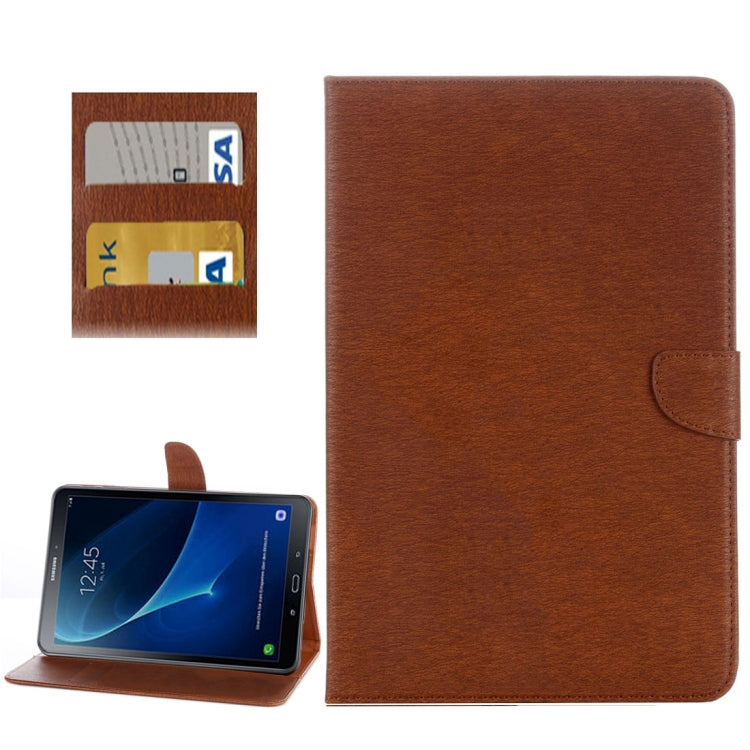 For Galaxy Tab A 10.1 (2016) / P580 Simple Style Horizontal Flip Leather Case with Holder & Card Slots & Wallet