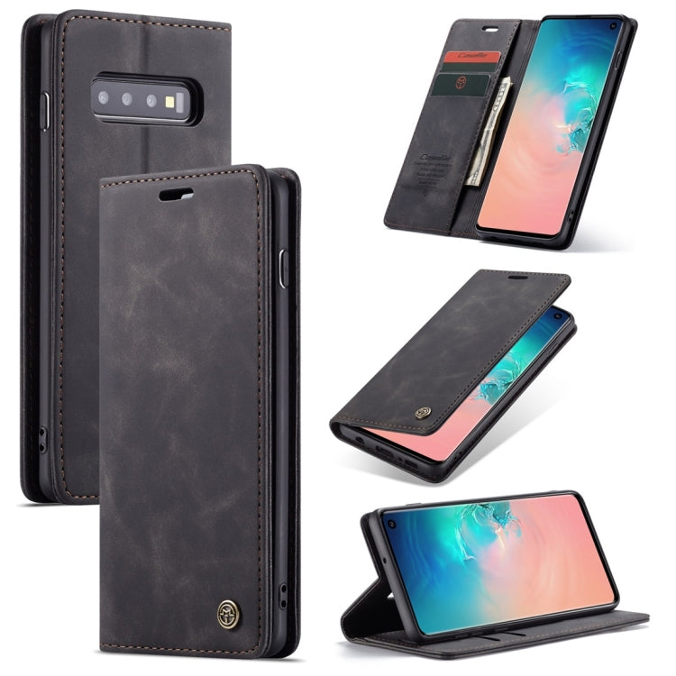 CaseMe-013 Multifunctional Retro Frosted Horizontal Flip Leather Case for Galaxy S10, with Card Slot & Holder & Wallet, For Galaxy S10