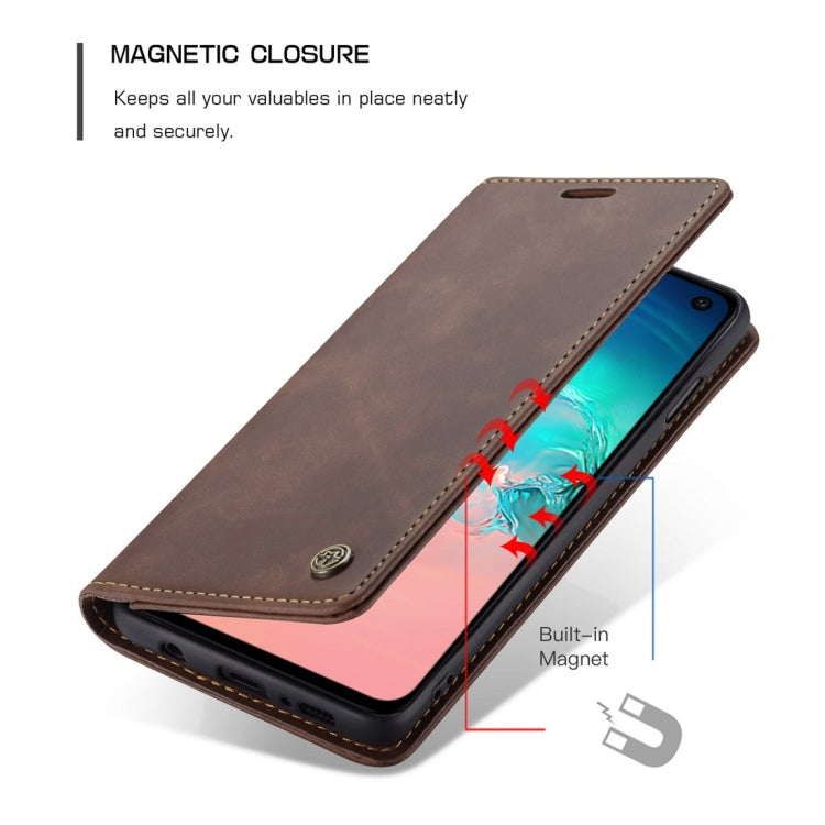 CaseMe-013 Multifunctional Retro Frosted Horizontal Flip Leather Case for Galaxy S10 E, with Card Slot & Holder & Wallet, For Galaxy S10 E