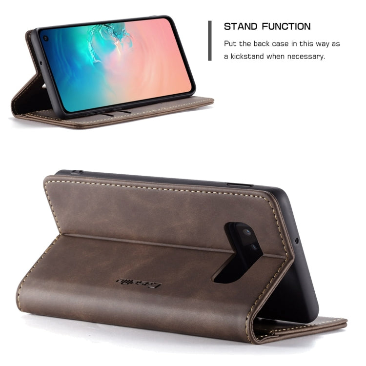 CaseMe-013 Multifunctional Retro Frosted Horizontal Flip Leather Case for Galaxy S10 E, with Card Slot & Holder & Wallet, For Galaxy S10 E