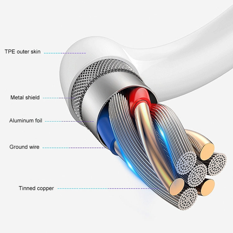 awei CL-77M 5A USB to Micro USB Interface Smart Fast Charge TPE Data Cable, Cable Length: 1m, Micro USB