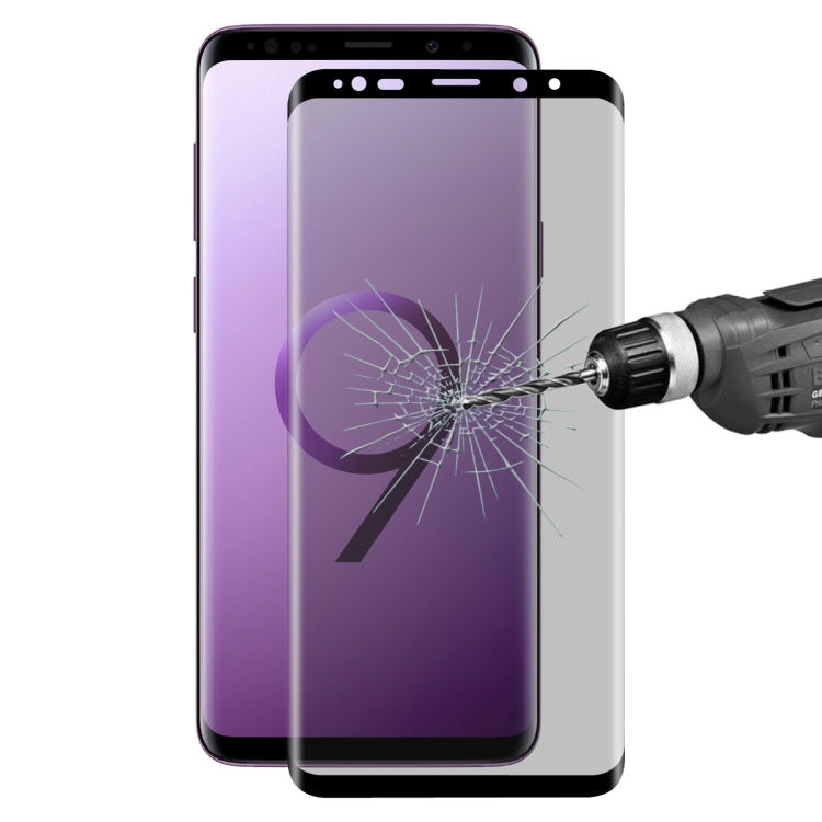 ENKAY Hat-Prince for Galaxy S9+ 0.26mm 9H Surface Hardness 3D Privacy Anti-glare Full Screen Tempered Glass Protective Film, Galaxy S9+