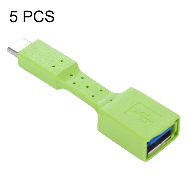 5 PCS USB-C / Type-C Male to USB 3.0 Female OTG Adapter, USB-C / Type-C to USB 3.0