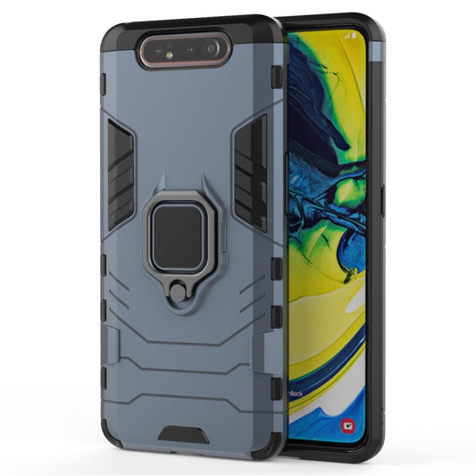 PC + TPU Shockproof Protective Case for Galaxy A80 / A90, with Magnetic Ring Holder