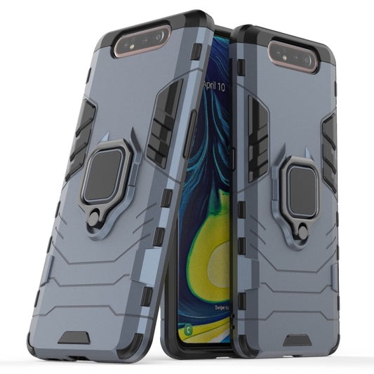 PC + TPU Shockproof Protective Case for Galaxy A80 / A90, with Magnetic Ring Holder