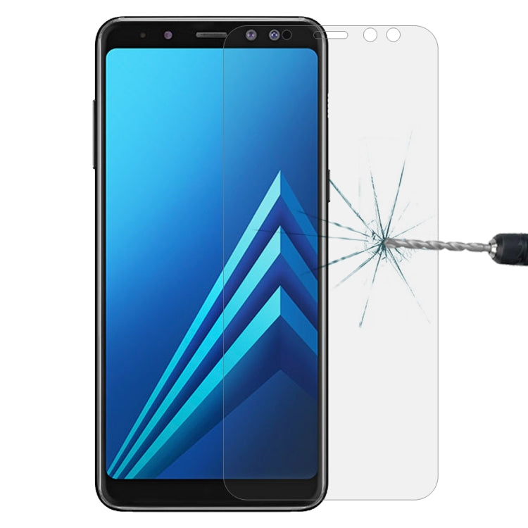 For Galaxy A8+ (2018) 0.26mm 9H Surface Hardness 2.5D Curved Edge Tempered Glass Screen Protector, For Galaxy A8+ (2018)