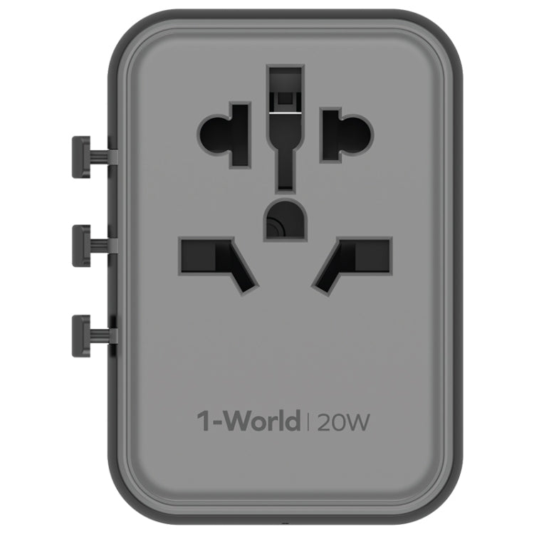 MOMAX UA11 1-World 20W PD Global Travel Fast Charger Power Adapter