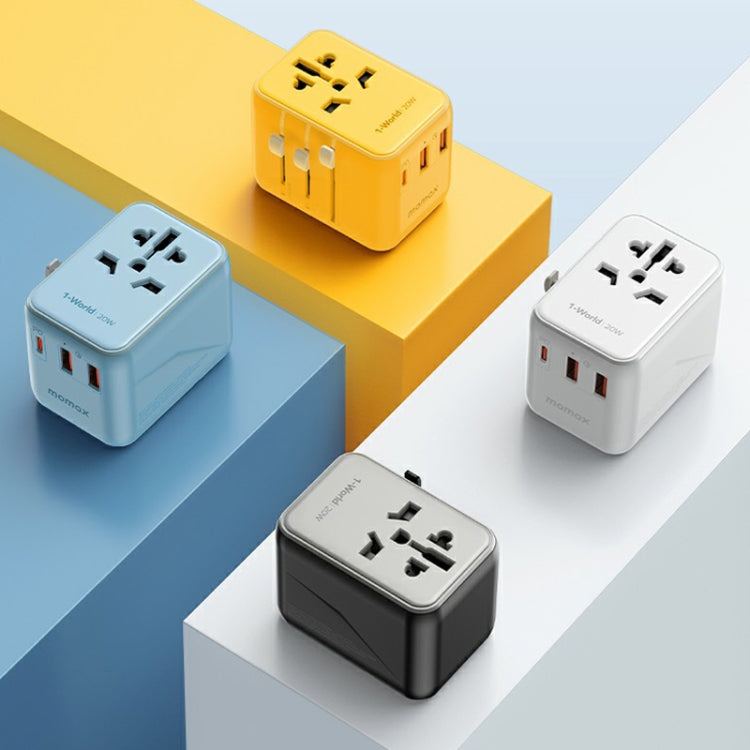 MOMAX UA11 1-World 20W PD Global Travel Fast Charger Power Adapter