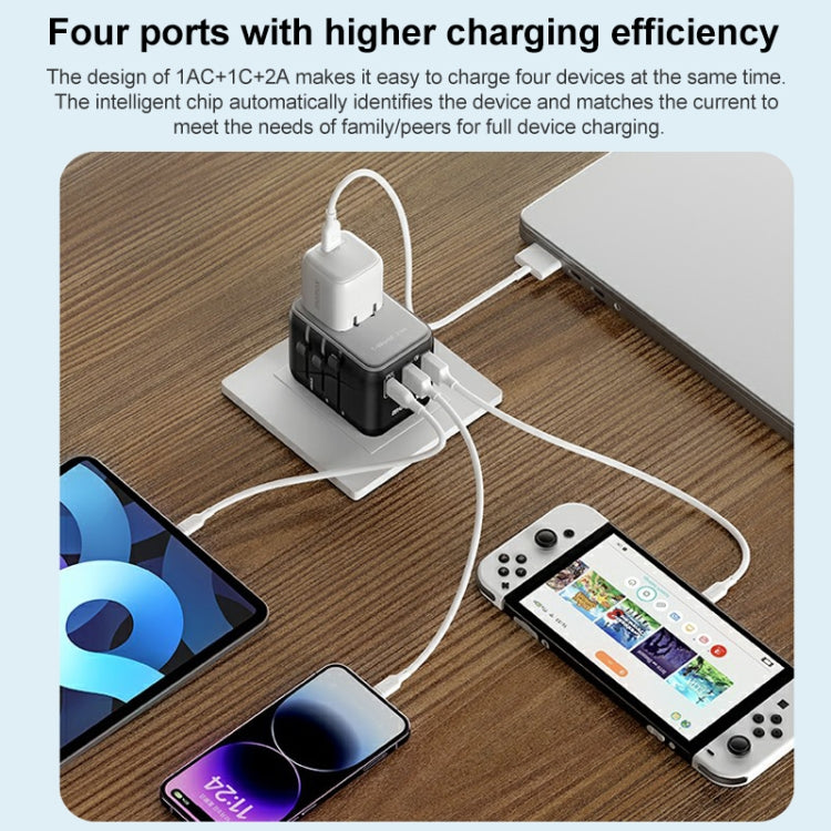 MOMAX UA11 1-World 20W PD Global Travel Fast Charger Power Adapter