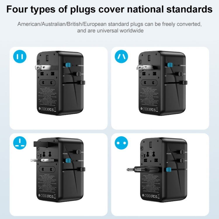 MOMAX UA11 1-World 20W PD Global Travel Fast Charger Power Adapter