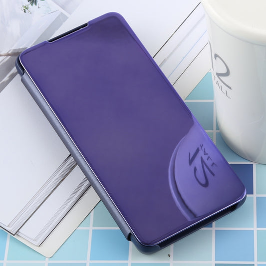 PU Electroplating Mirror Horizontal Flip Leather Case for Galaxy S10 Plus, with Holder