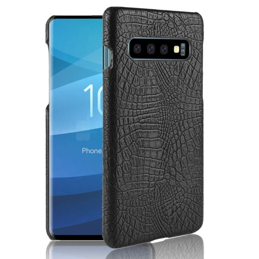 Shockproof Crocodile Texture PC + PU Case for Galaxy S10
