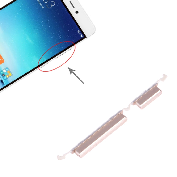 Power Button and Volume Control Button for Xiaomi Mi 5s, For Xiaomi Mi 5s