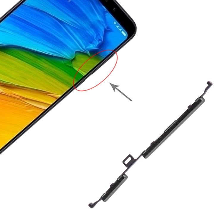 Power Button and Volume Control Button for Xiaomi Redmi 5 Plus, For Xiaomi Redmi 5 Plus