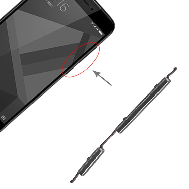 Power Button and Volume Control Button for Xiaomi Redmi 4X, For Xiaomi Redmi 4X