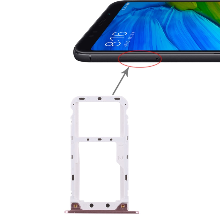 2 SIM Card Tray / Micro SD Card Tray for Xiaomi Redmi 5 Plus, For Xiaomi Redmi 5 Plus, For Redmi  5 Plus, Fo r Xiaomi Redmi 5 Plus