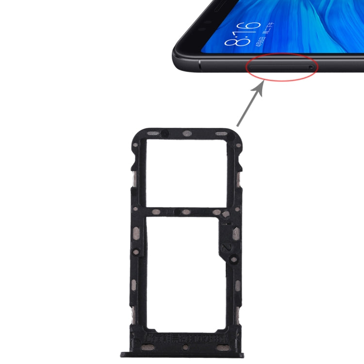 2 SIM Card Tray / Micro SD Card Tray for Xiaomi Redmi 5, For Redmi 5, For Xiaomi Redmi 5