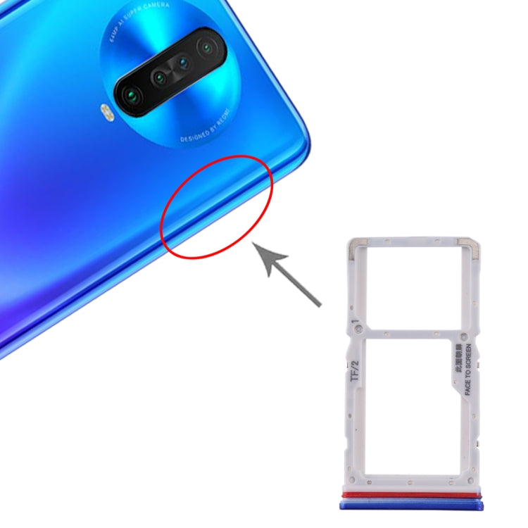 SIM Card Tray + SIM / Micro SD Card Tray for Xiaomi Redmi K30 4G, For Redmi K30 4G, For Xiaomi Redmi K30 4G