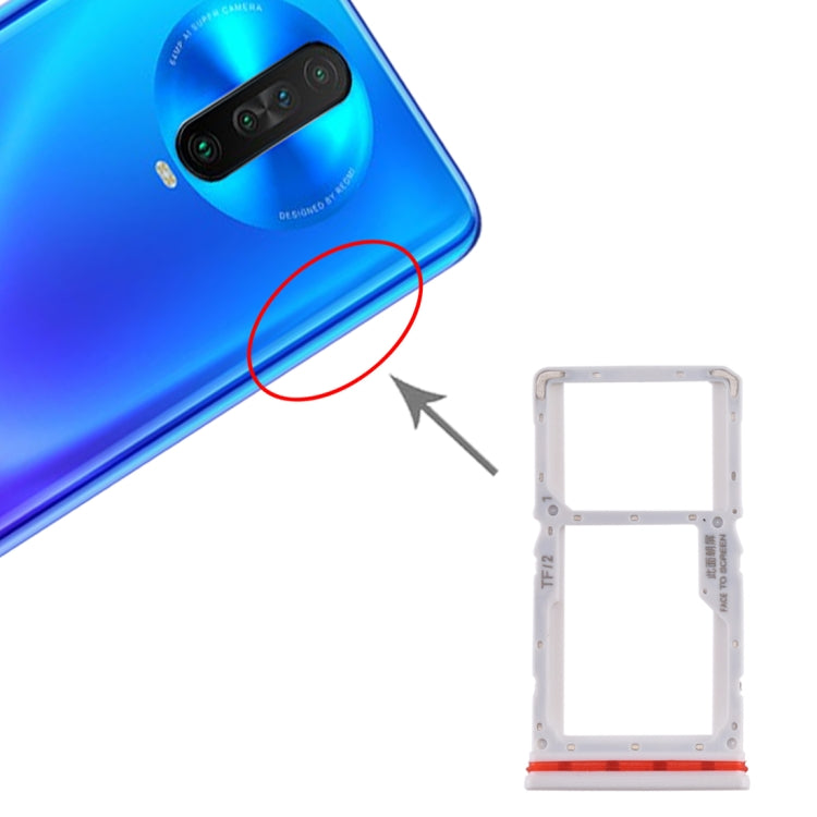 SIM Card Tray + SIM / Micro SD Card Tray for Xiaomi Redmi K30 4G, For Redmi K30 4G, For Xiaomi Redmi K30 4G