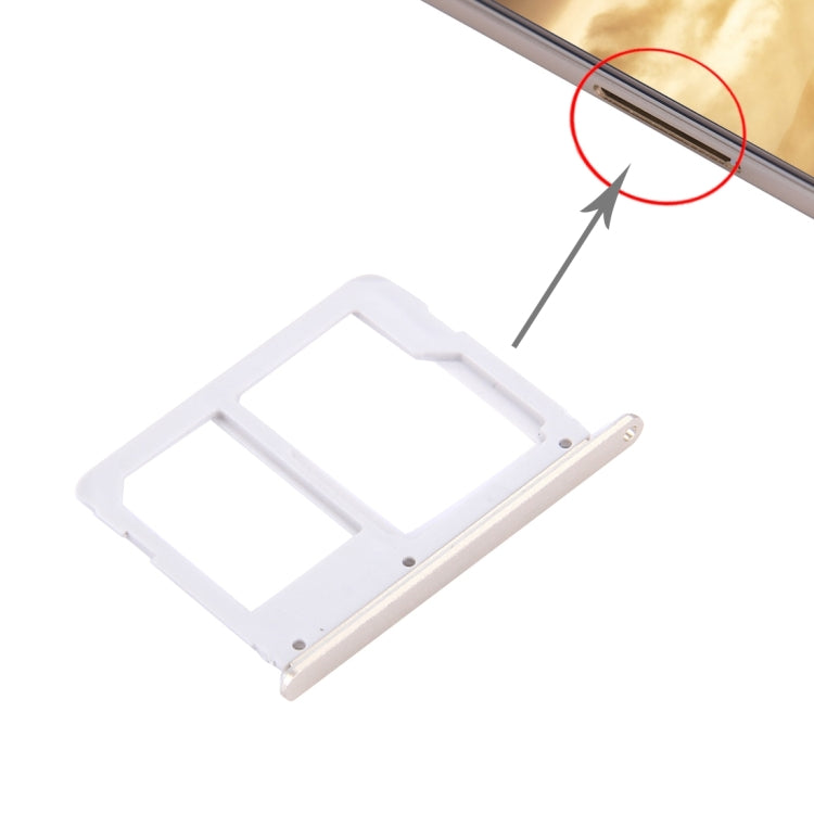 For Galaxy C7 / C7000 SIM Card Tray + Micro SD / SIM Card Tray, For C7 Grey, For C7 Gold