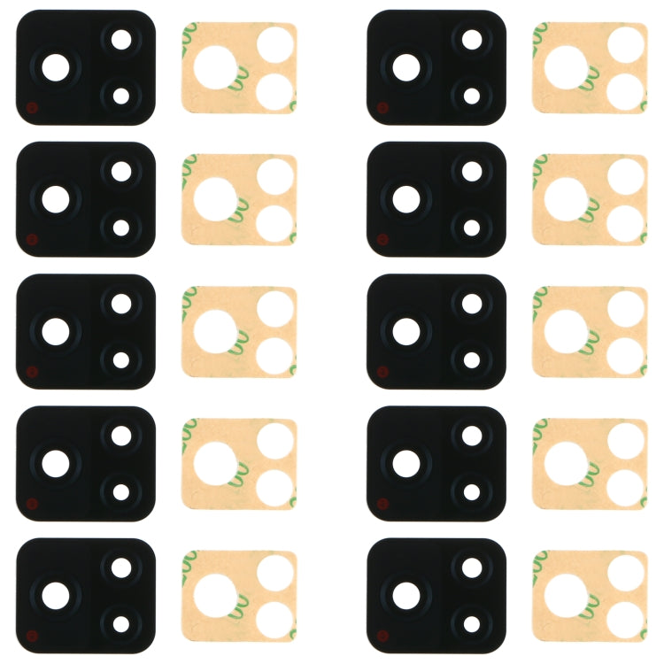 For Vivo Y52S V2057A 10pcs Back Camera Lens, For Vivo Y52S