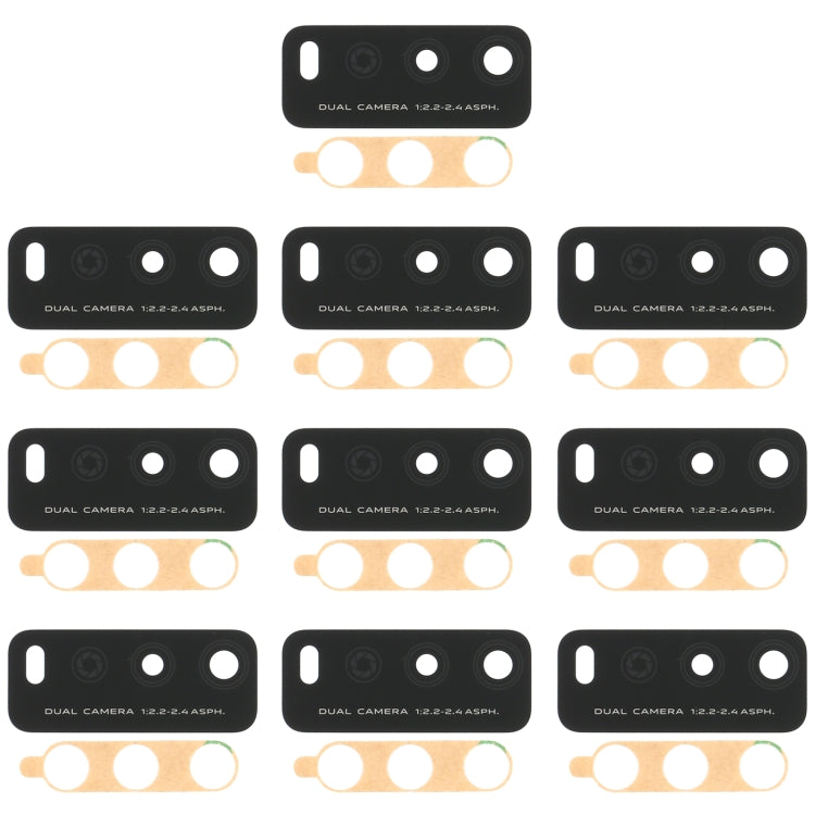 For Vivo Y12s V2026 V2033 10pcs Back Camera Lens, For Vivo Y12s